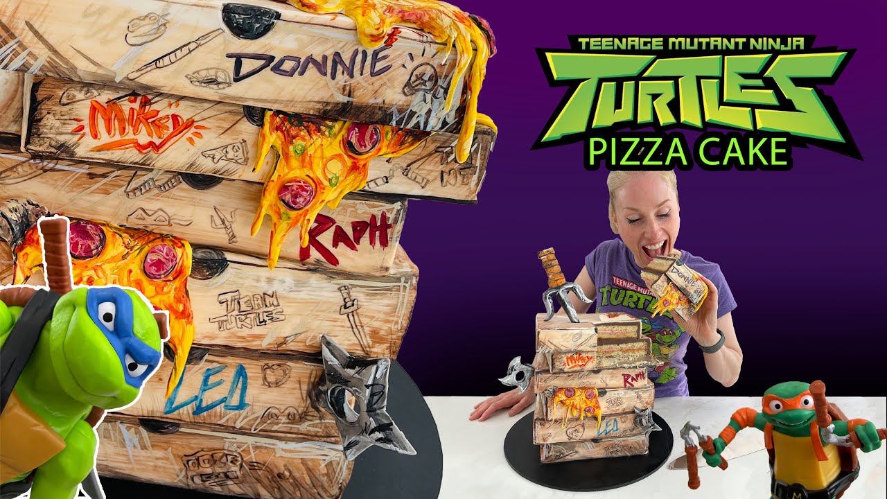 From Pizza to Perfection: How to Make a TMNT Pizza Box Cake 🍕