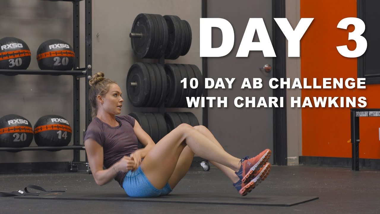 10 DAY AB CHALLENGE WITH TEAM USA ATHLETE CHARI HAWKINS - DAY 3