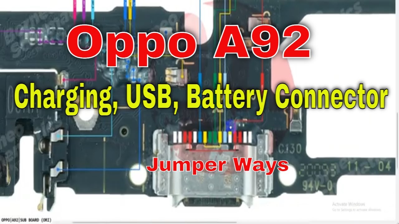Oppo A92 Charging Problem Solution 🔌 USB Diagram & Jumper Ways
