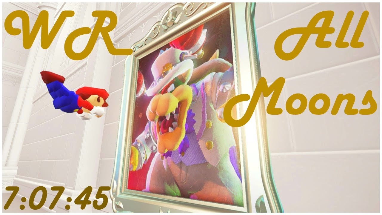 [WR] Super Mario Odyssey: All Moons (880) Speedrun in 7:07:45 (Switch 1)