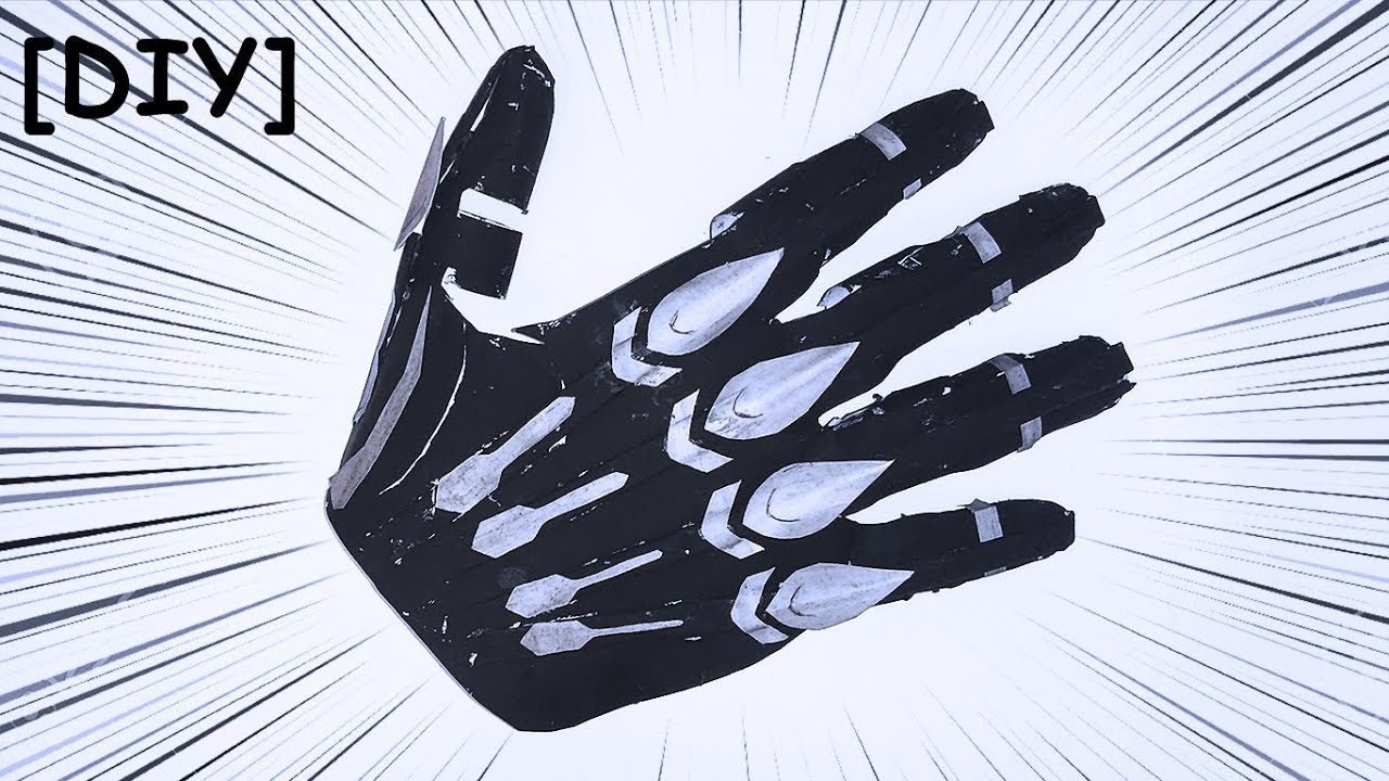 DE PAPEL | FIZ AS Garras RETRÁTEIS do Pantera Negra! LUVA DE PAPEL (Guerra Infinita)