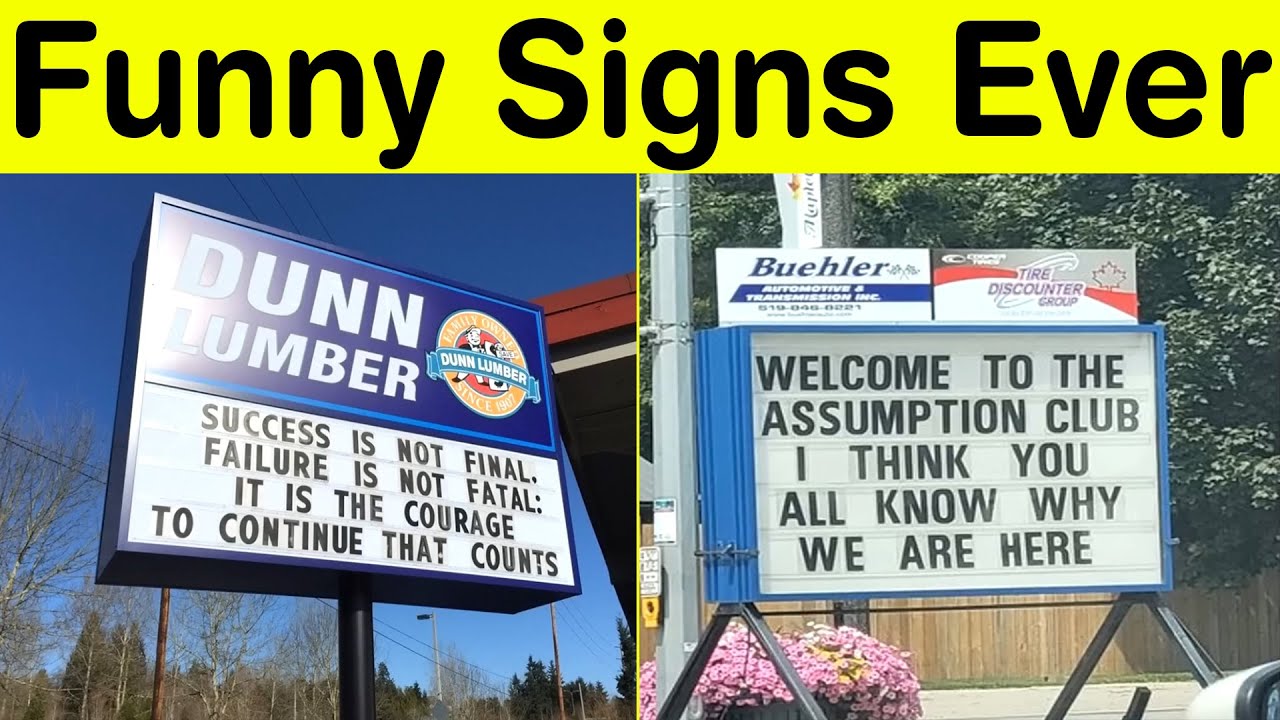 Funny Signs Ever Spotted on the Road – Senior-Approved Laughs || Happy Panda