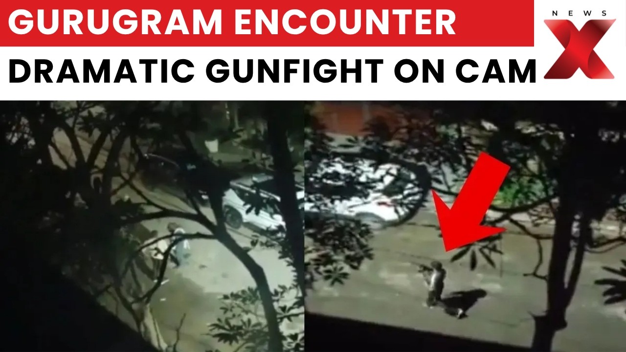 Gurugram Encounter: Shocking New Video Shows Fierce Gunfight, Four Shooters Killed | NewsX