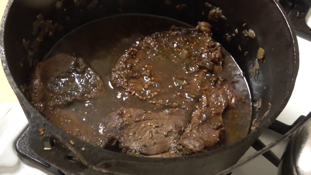 Round Steak in Gravy