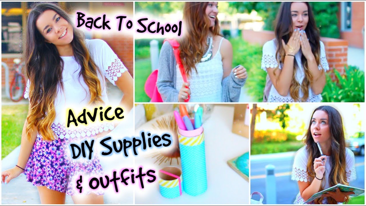 Back To School Advice, Outfits & DIY School Supplies!