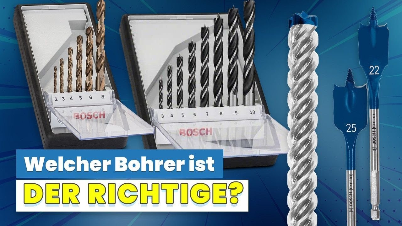 HOLZBOHRER, STEINBOHRER, METALLBOHRER... von BOSCH – KENNST DU die Unterschiede? || ToolGroup