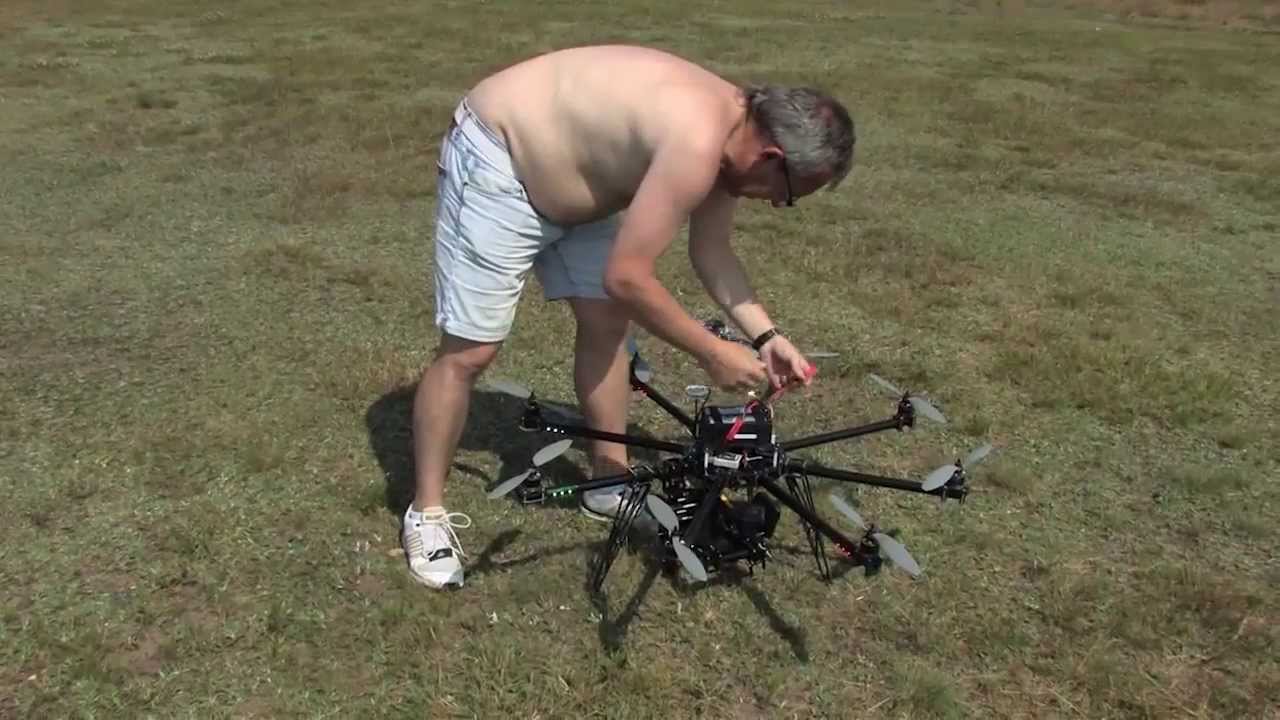 OKTOCOPTER pierwszy lot EDKA