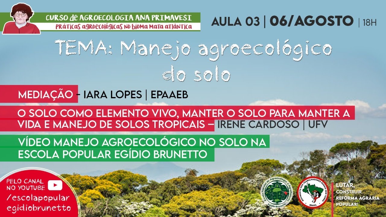 AULA03 | MANEJO AGROECOL&Oacute;GICO DO SOLO