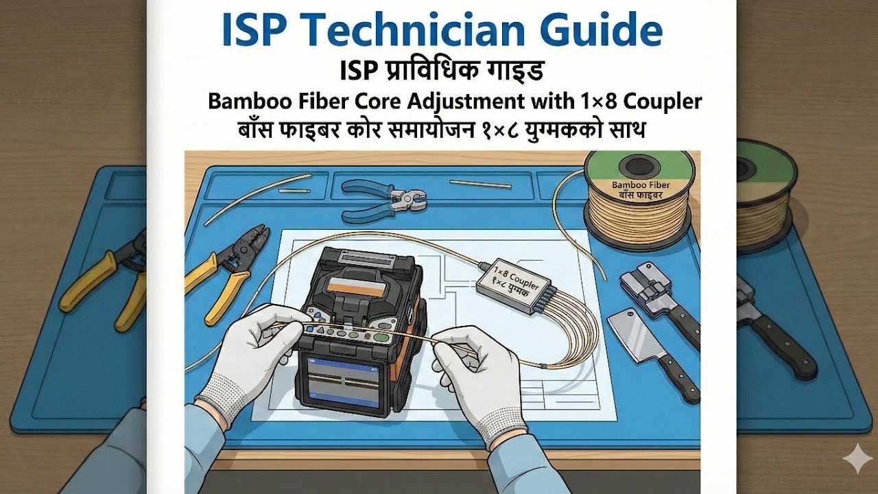 ISP Technician Guide | Bamboo Fiber Core Adjustment with 1×8 Coupler
