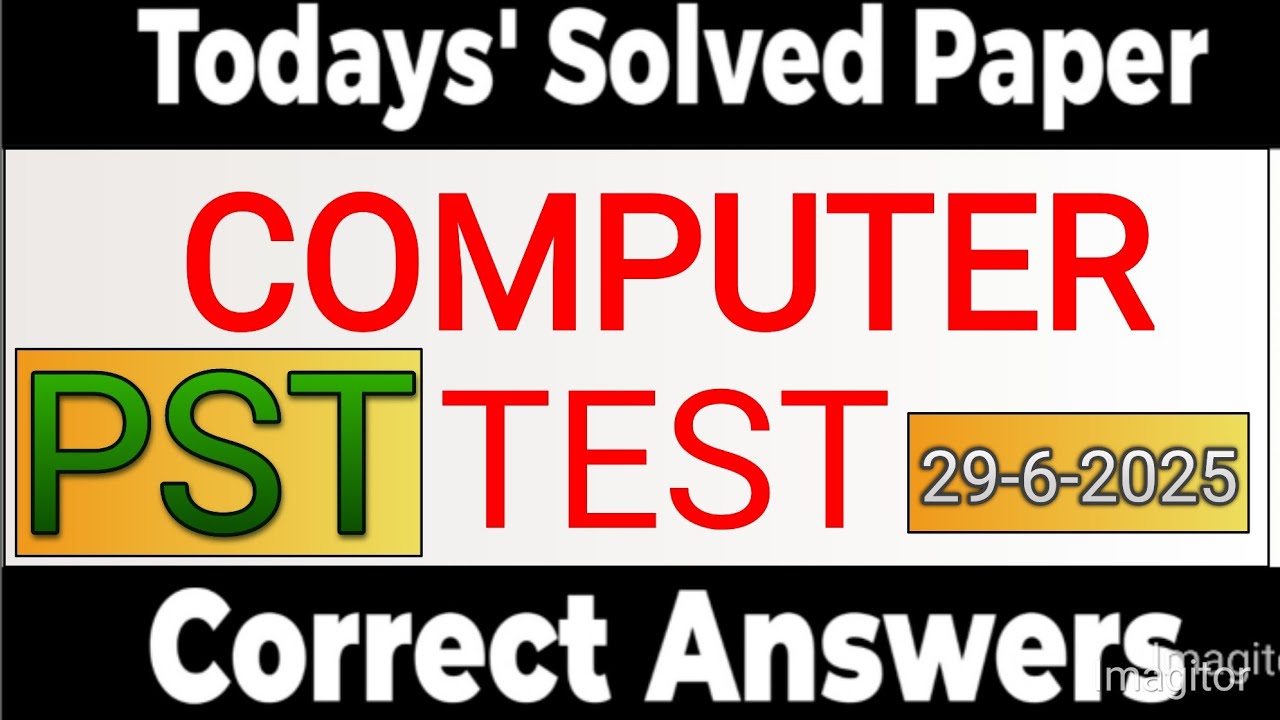 ETEA PST COMPUTER TEST (29-6-2025) | #etea #pst #cbt