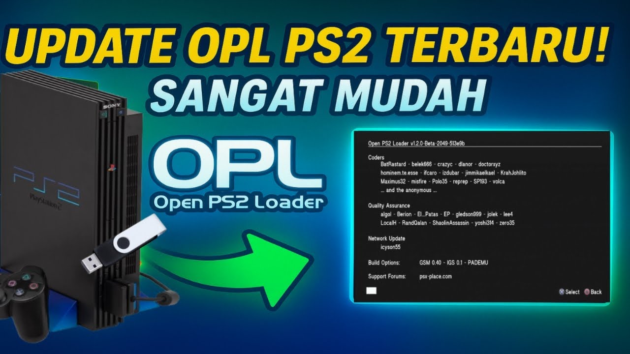 Tutorial Update OPL PS2 Terbaru (v1.2.0-Beta)