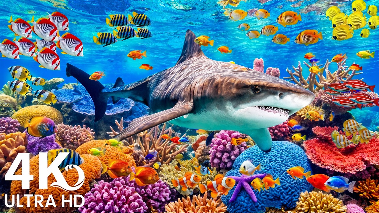 4K Deep Ocean Creatures &ndash; Peaceful Ocean Exploration 🐠 Meditation and Sleep Music