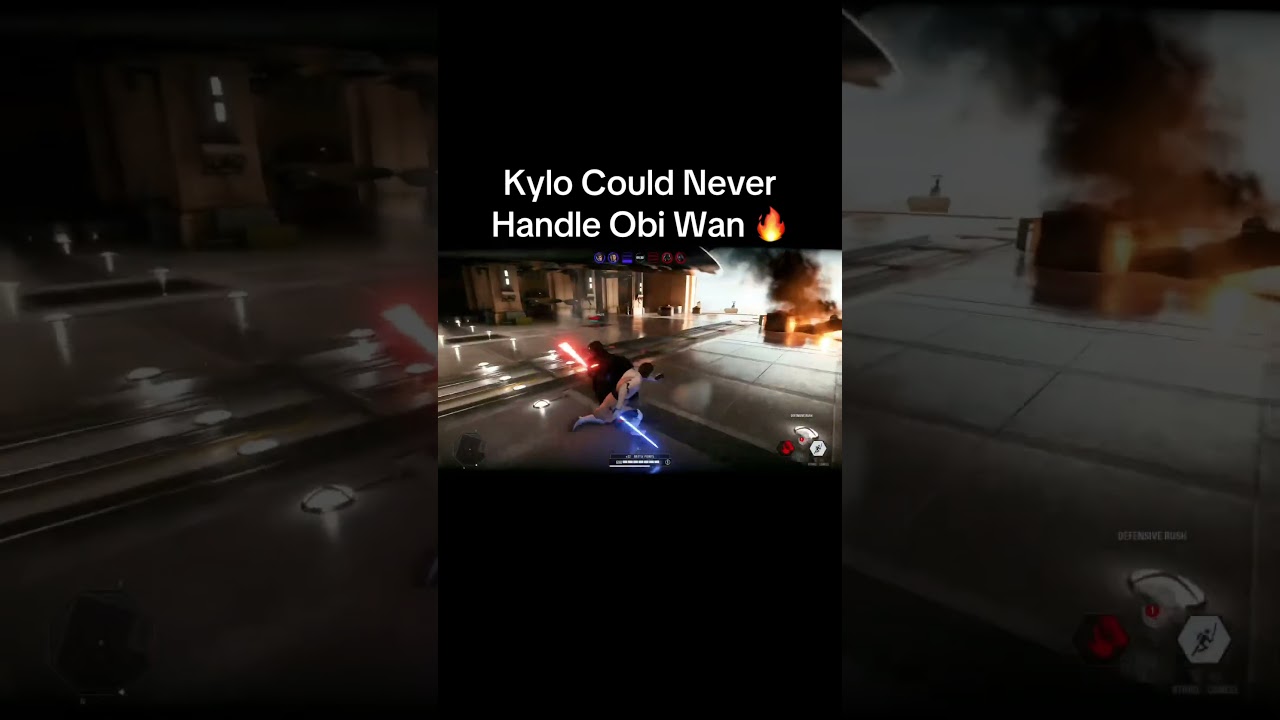Kylo Could Never Handle Obi Wan 🔥 #gaming #starwarsbattlefront2 #xbox #obiwankenobi