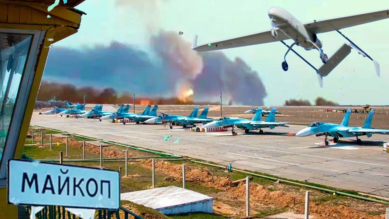 Майкоп: БПЛА рвутся к авиабазе Ханская! 