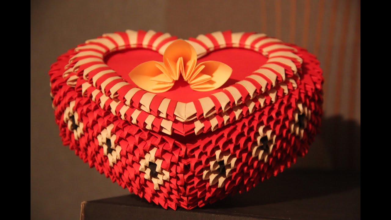 #18 Pudełko w kształcie serca - Origami modułowe