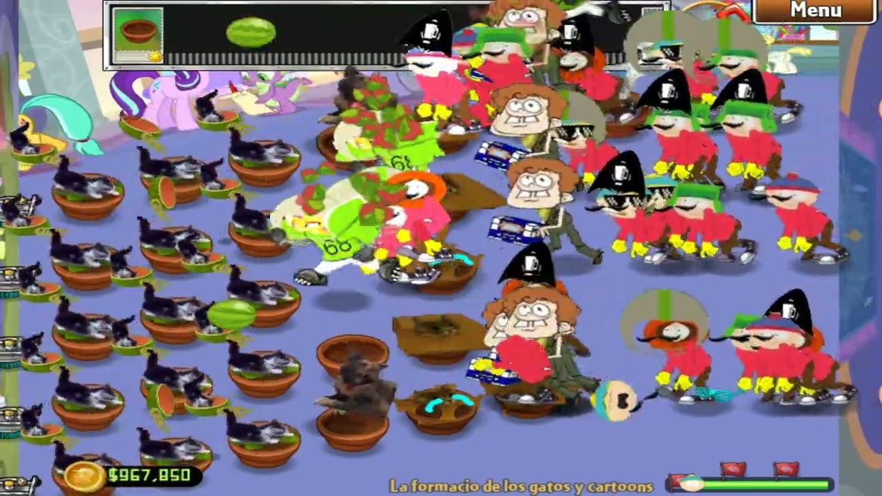 Plants Vs Zombies Mod - (Cats vs cartoons) // Column Like You See Em // Game Walkthrough