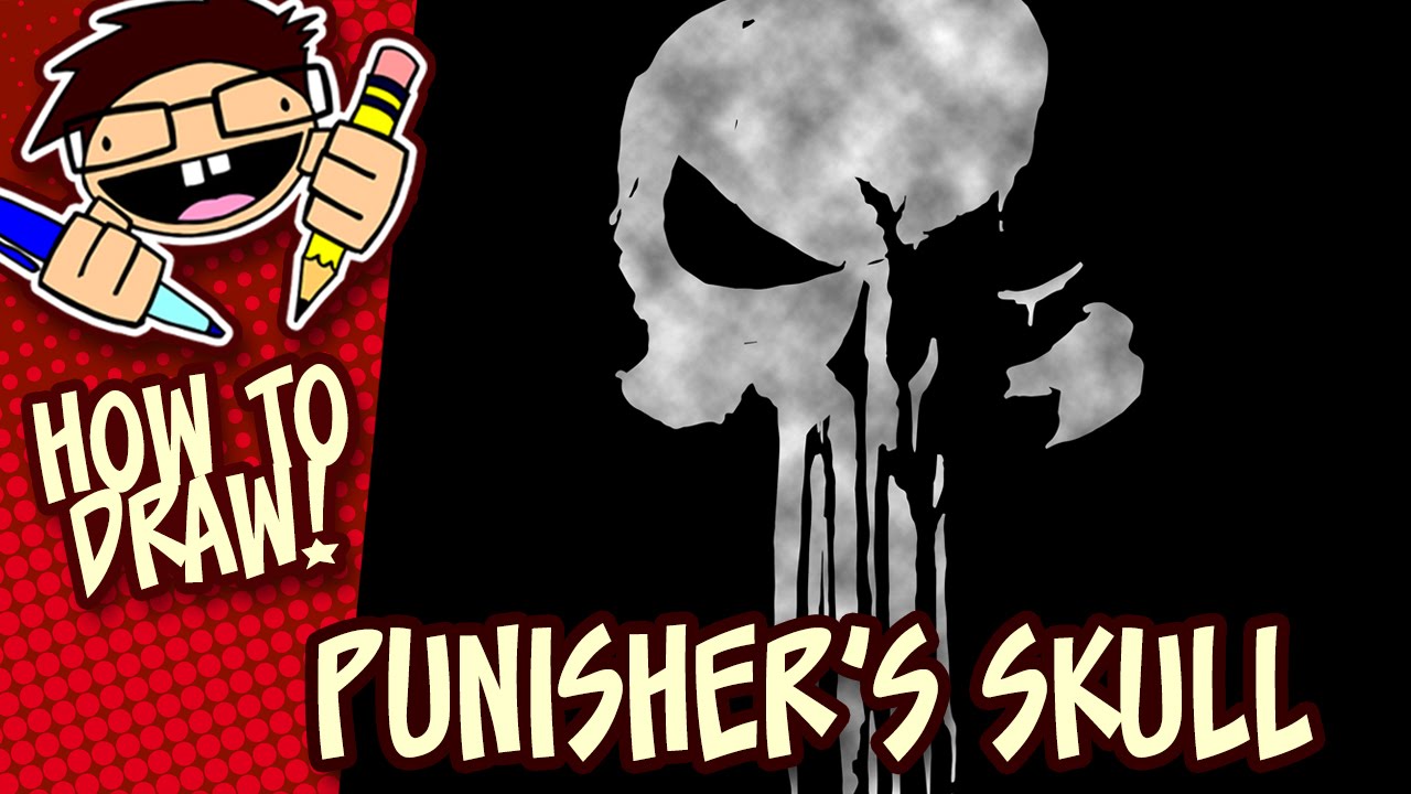How to Draw THE PUNISHER's Skull Symbol (Netflix Series) | Easy Step-by-Step Drawing Tutorial