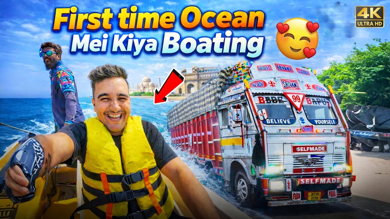 First Time Ocean Mei Kiya Boadting 😳 | ABB kha Ka Load Hoga | Indian Truck Driver Lifestyle 