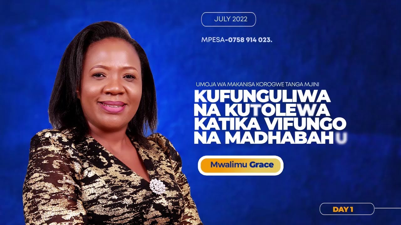 KUFUNGULIWA NA KUTOLEWA KATIKA VIFUNGO NA MADHABAHU