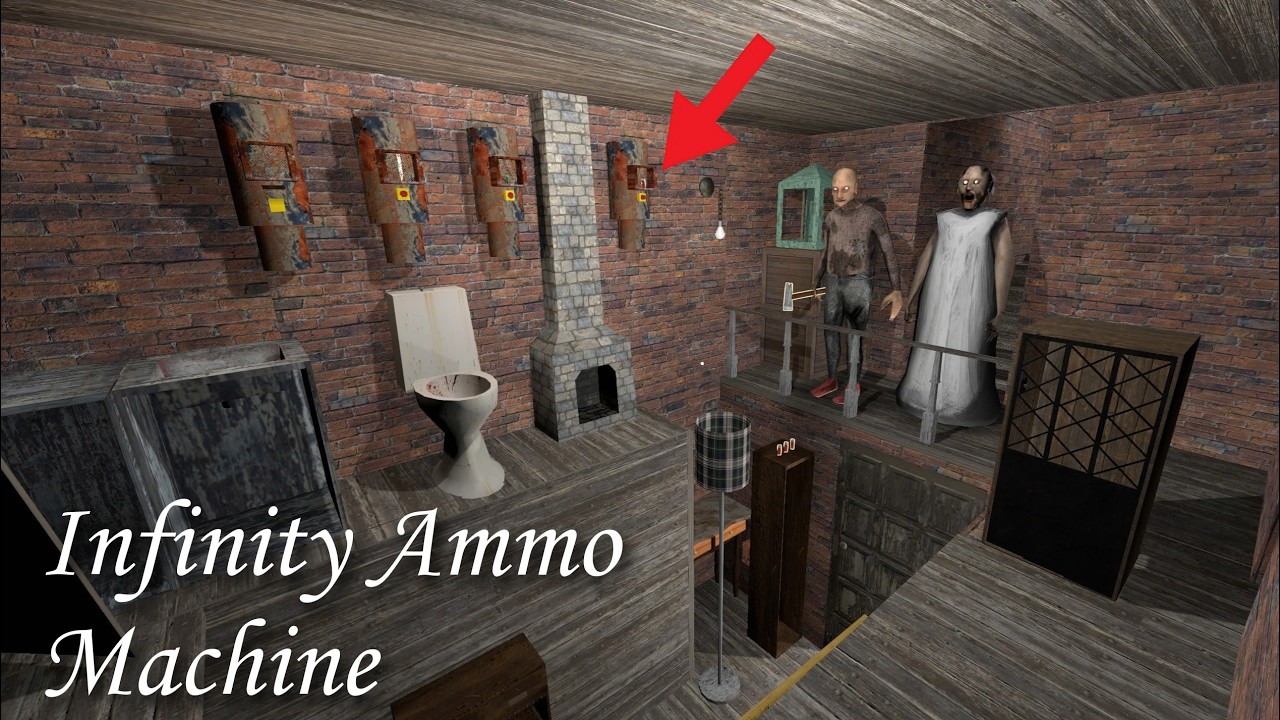 Granny Recaptured - The Furniture Room With Infinity Ammo Machine
