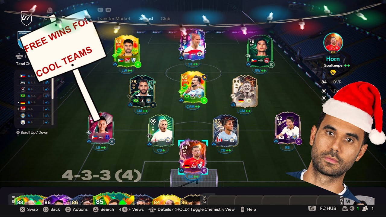 GIVING AWAY FREE WINS IN WEEKEND LEAGUE IF YOU HAVE A COOL TEAM! CHRISTMAS VIDEO (sort of)