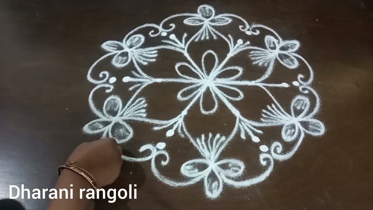 Friday rangoli/Shukravaram muggulu/Daily muggulu/Easy and Simple rangoli/Dharani rangoli 