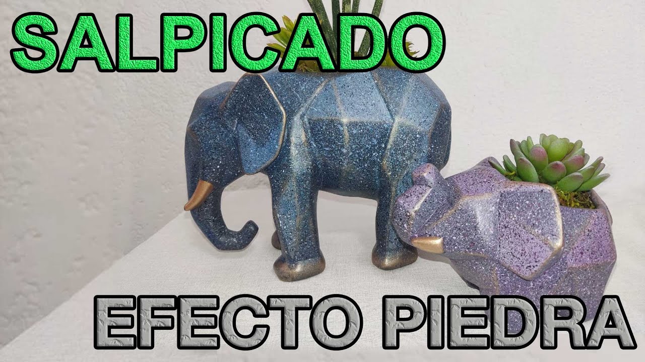 Técnica de SALPICADO (EFECTO PIEDRA o GRANITO) en CERÁMICA | Tutorial | Decorando con Yaz