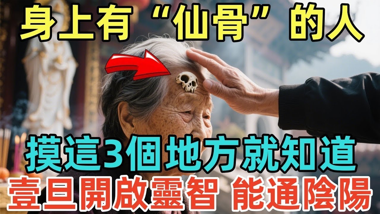 身上有“仙骨”的人，摸這3個地方就知道！壹旦開啟靈智，能通陰陽！