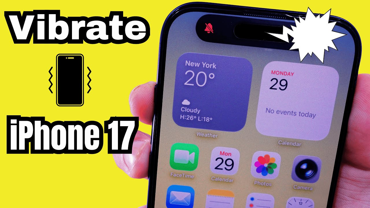 How to Turn ON/OFF Vibration On iPhone 17, 17 Pro, 17 Pro Max (Calls & Notifications Alerts)