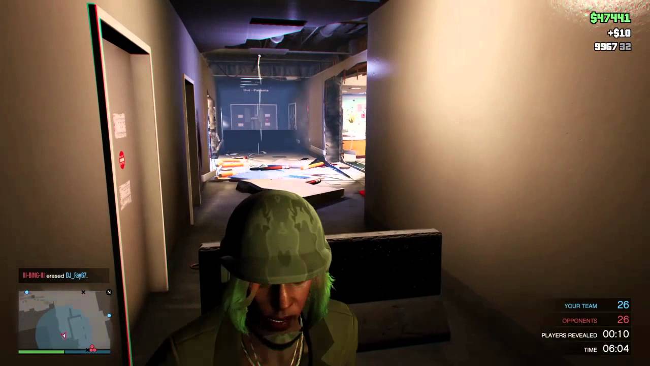 Crazy explosive deathmatch inside the hospital on GTA