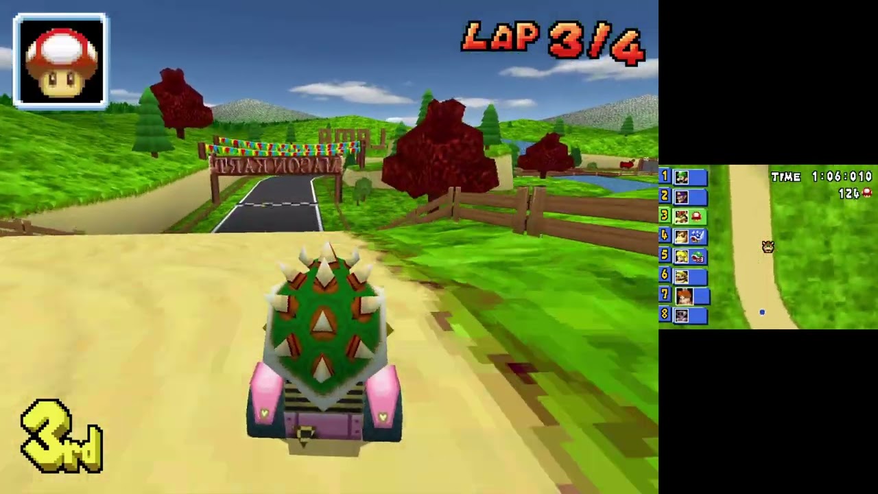 Mario Kart DS (CTGP Nitro - Custom Tracks) #01 Mirror Life Cup with Bowser