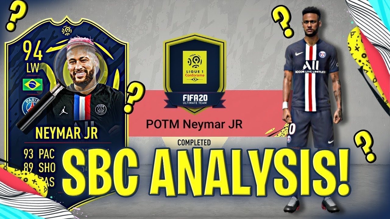 FIFA 20 - LIGUE 1 POTM NEYMAR SBC ANALYSIS!