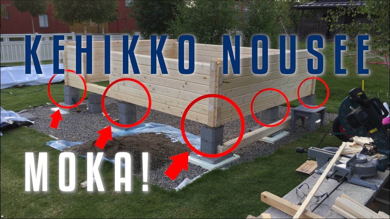 Tee se itse (DIY) | Rakennetaan hirsiaitta osa 4: Hirsikehikon pystytys alkaa