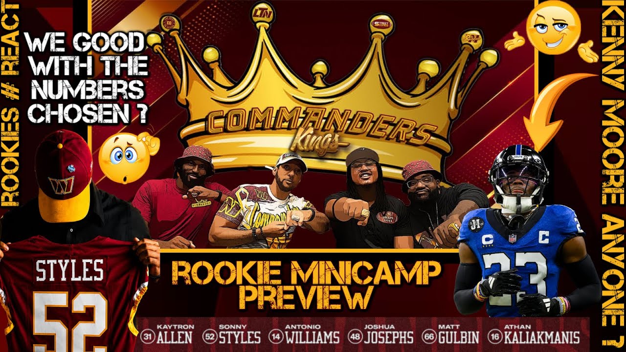 👑Commanders Kings LIVE!👑 |  Rookie Jersey #s React  + Kenny Moore II Interest? + Rook Mini Preview