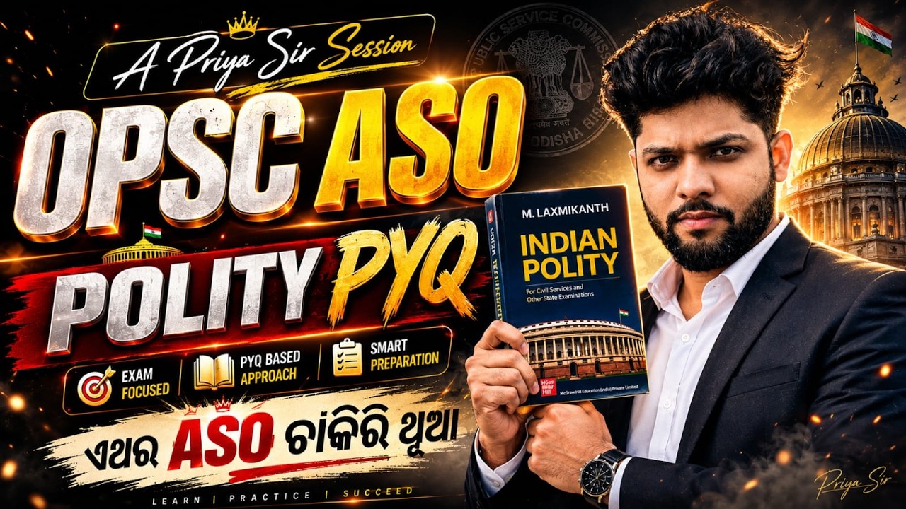 OPSC ASO 2026 | Polity PYQ Marathon with Detailed Analysis | Priya Sir Live Session#opscaso#asoexam