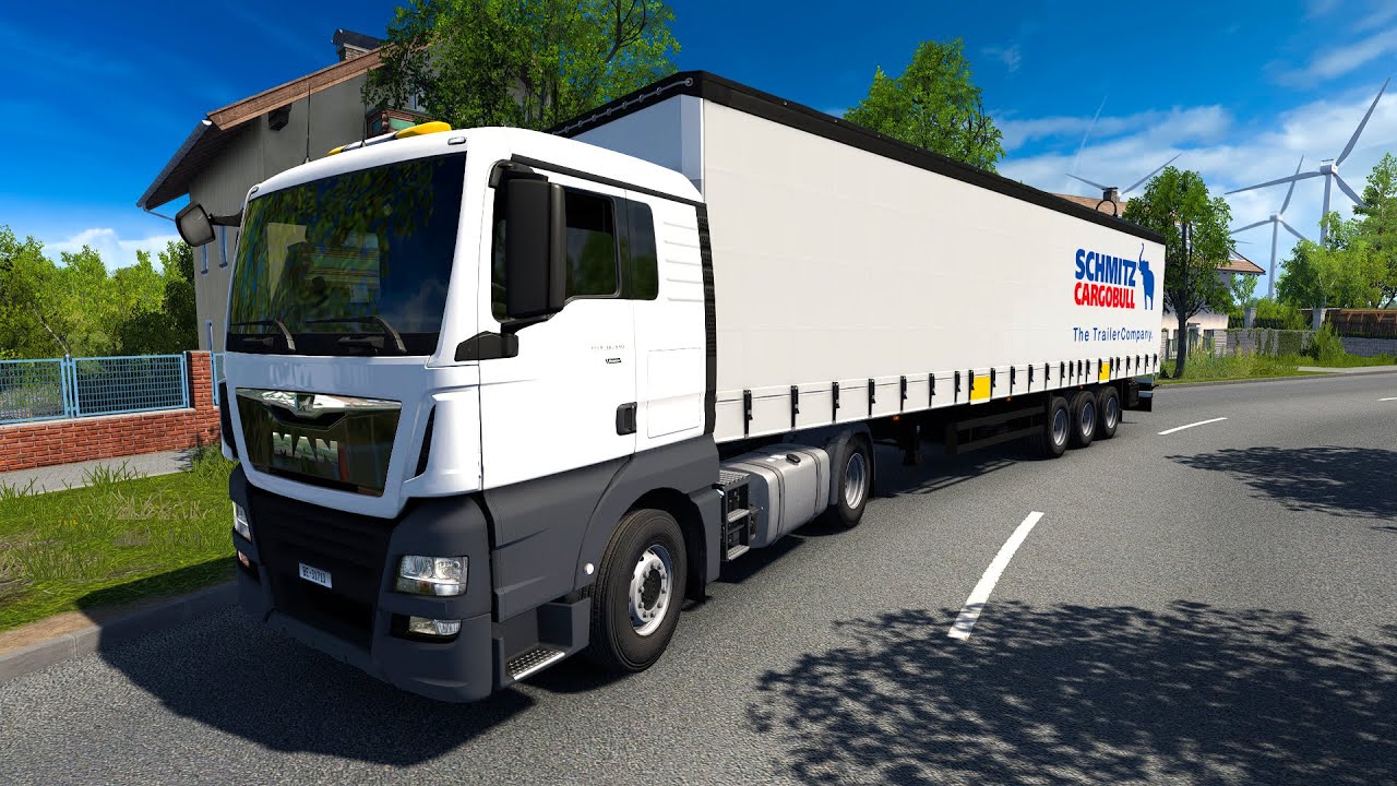 Chill Day-Night Drive Across Germany, Belgium & UK | ETS2 1.56 | MAN TGX Euro 6 | Schmitz Cargobull