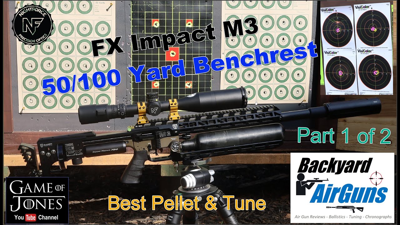 FX Impact M3 – Accuracy & Tuning using JSB and New ZAN BR100 Pellets and NightForce NX8 Scope – EP6