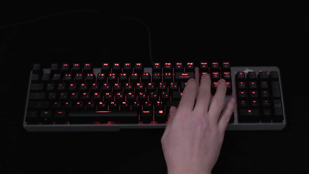 Клавиатура MSI Vigor GK60. Подсветка