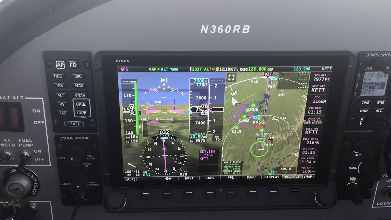 Glasair flight enroute Oshkosh 2019 w/ audio