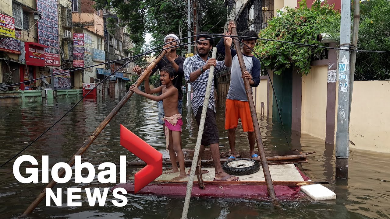 India floods: Monsoon rains trigger deadly flooding in Uttar Pradesh and Bihar