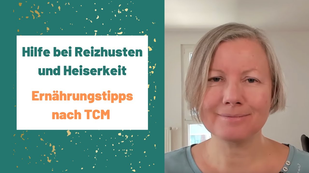 Trockener Husten und Heiserkeit - die besten Nahrungsmittel und Tees nach TCM