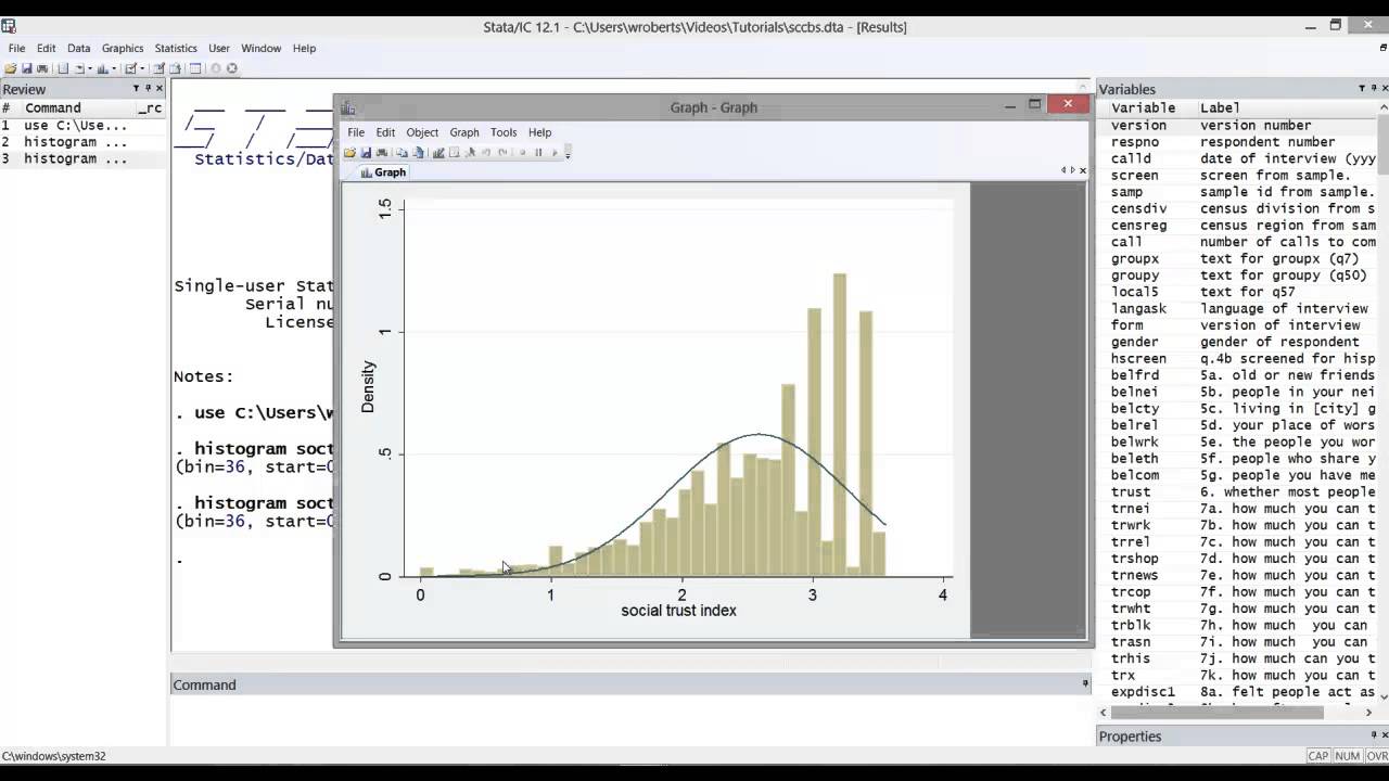 Stata Tutorial: Testing for Normality