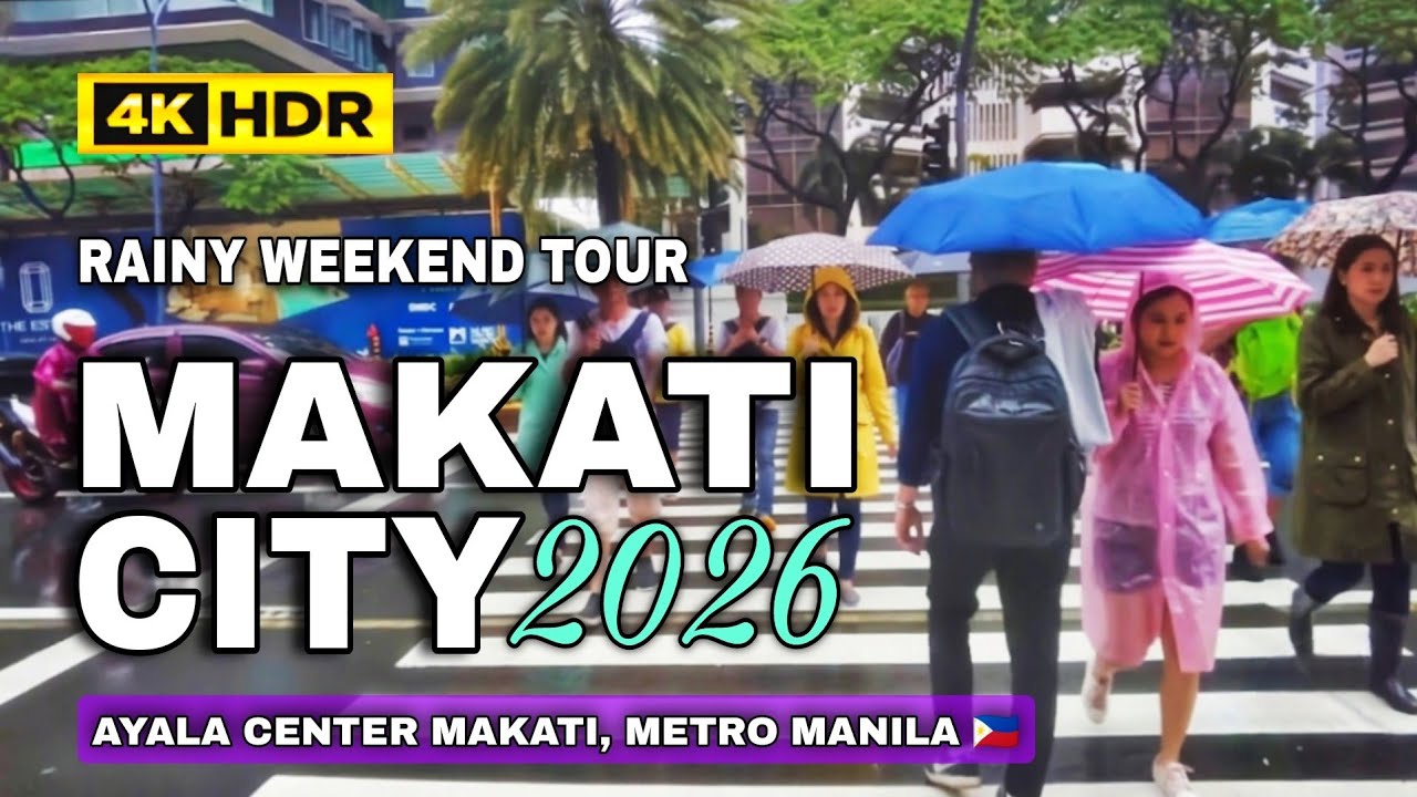 This Is Why Makati Is the Best City In the Philippines! 2026 Rainy Weekend Walking Tour In 4K HDR 🇵🇭