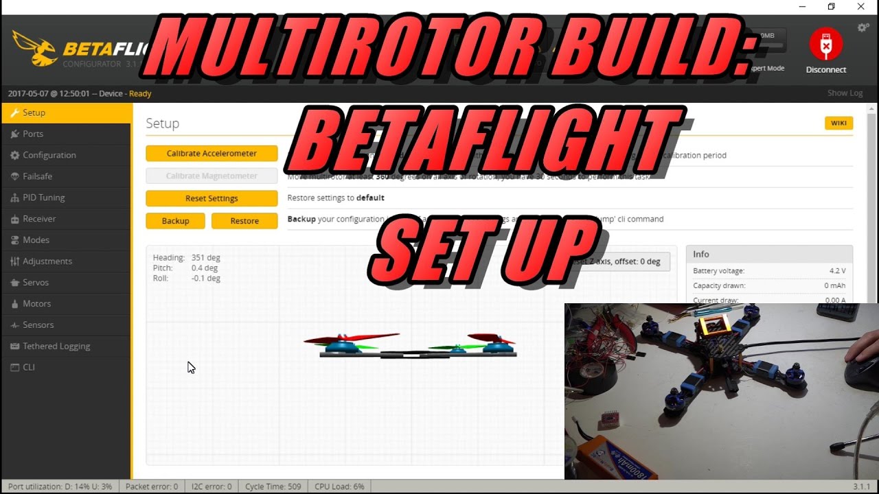 Multirotor Build Pt15: Betaflight Set Up