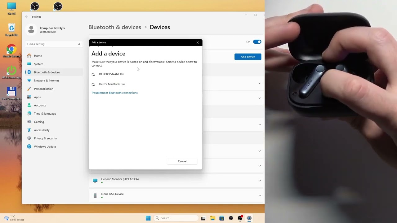 Comment connecter les EARFUN Air Pro 4 &agrave; un PC en Bluetooth