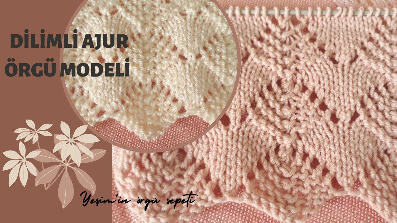 AJURLU ÖRGÜ MODELİ / DİLİMLİ / YELEK HIRKA ÖRNEĞİ