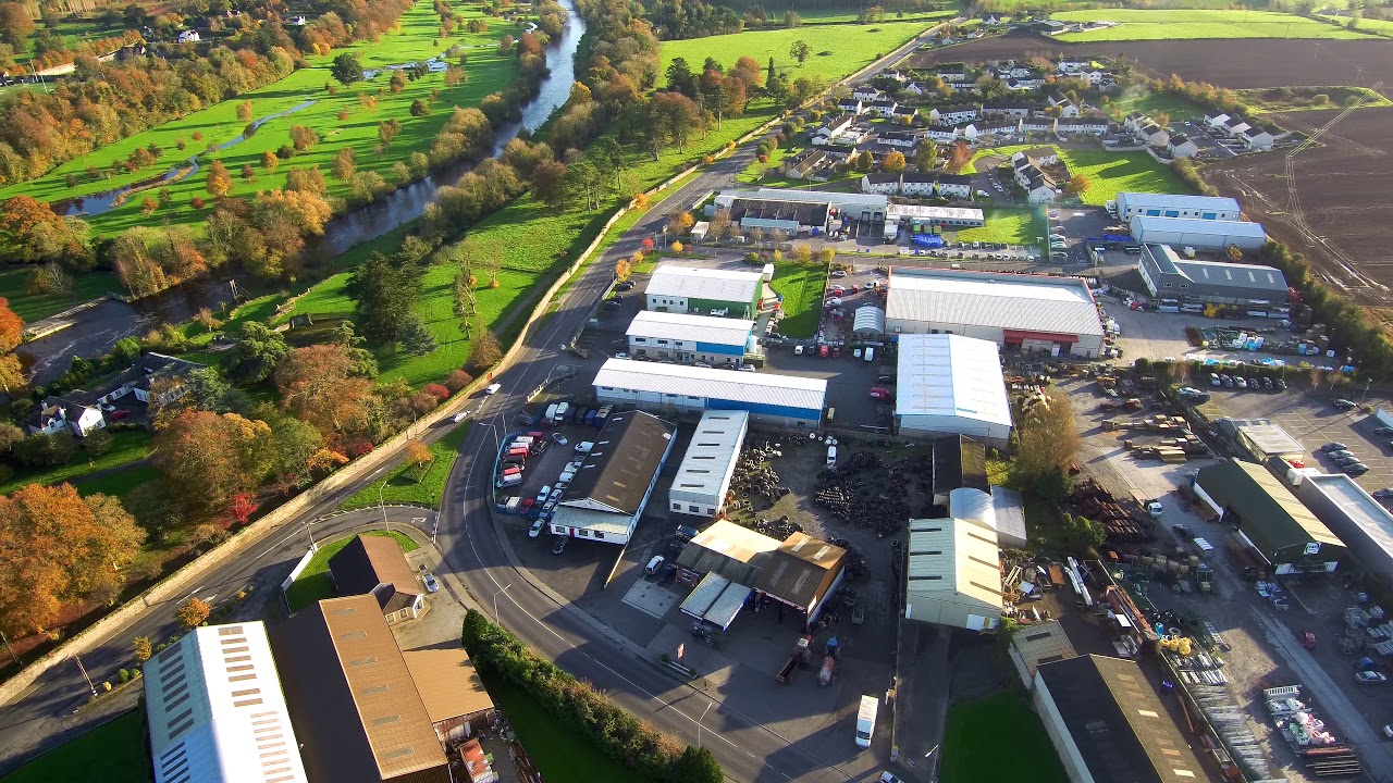 Cahir,Co Tipperary, Ireland from above.