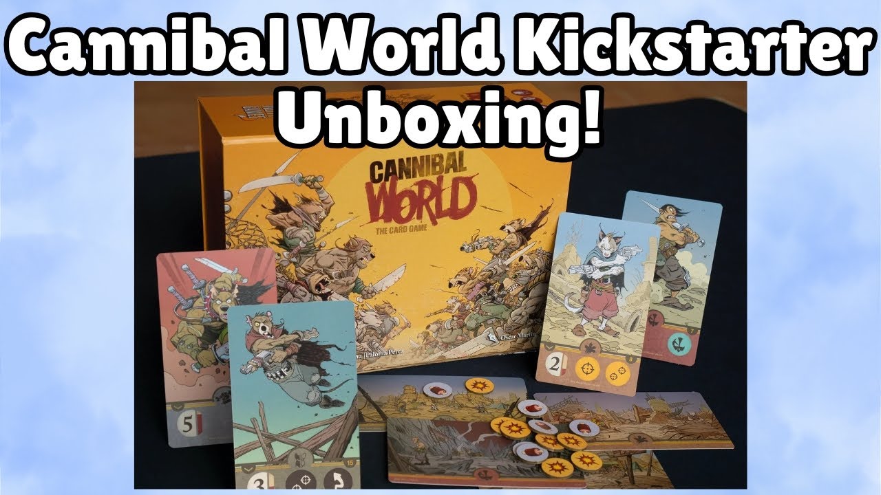 Cannibal World Card Game Kickstarter Unboxing