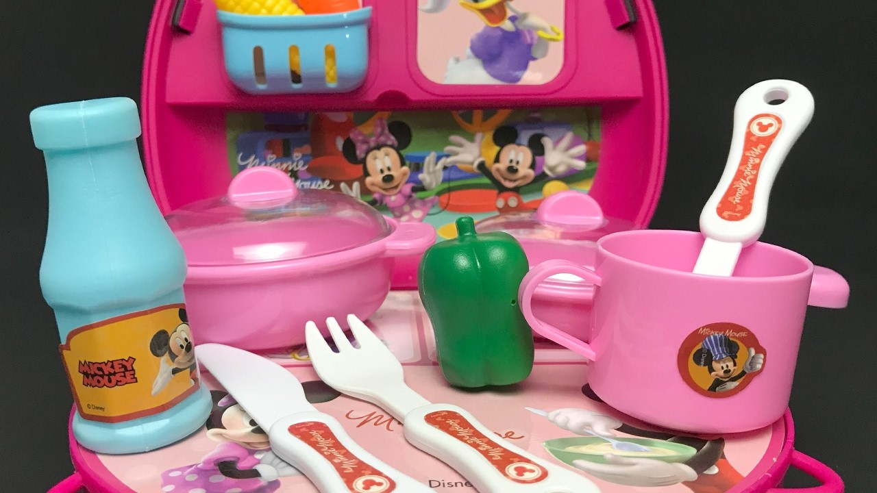 Disney Minnie Mouse Friends Kitchen Set Satisfying with Unboxing Compilation Toys ASMR #1053