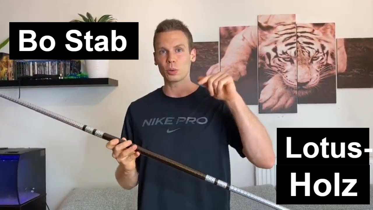 Extrem Leichter Speed Bo Stab aus Lotus Holz Unboxing Bo Stab Lernen Bo Stab Drehen Stock Lernen